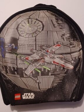 Star Wars LEGO Zip Bin Carrying Case Death Star X-Wing Zipper Storage Playmat